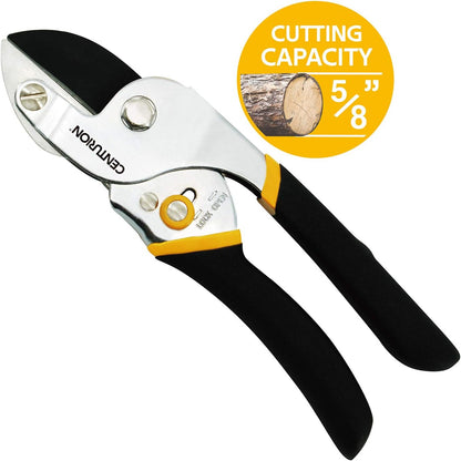 193 All Steel Blade Sharp Anvil Pruner, Non-Stick Rust-Resistant Coating Blade