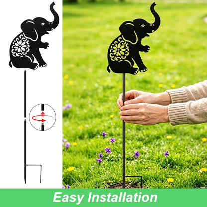Solar Lights Outdoor,Watering Can with Dog Silhouette Stake