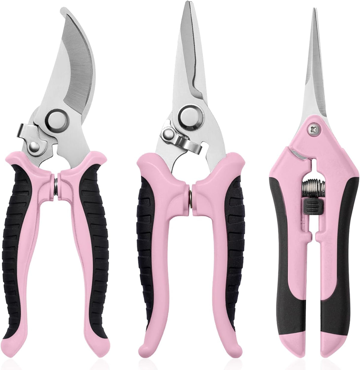 Garden Pruning Shears 3 Pack Gardening Shears Garden Scissors Stainless Steel Plant Flower Scissors Clippers Pruning Shears tijeras de jardinería
