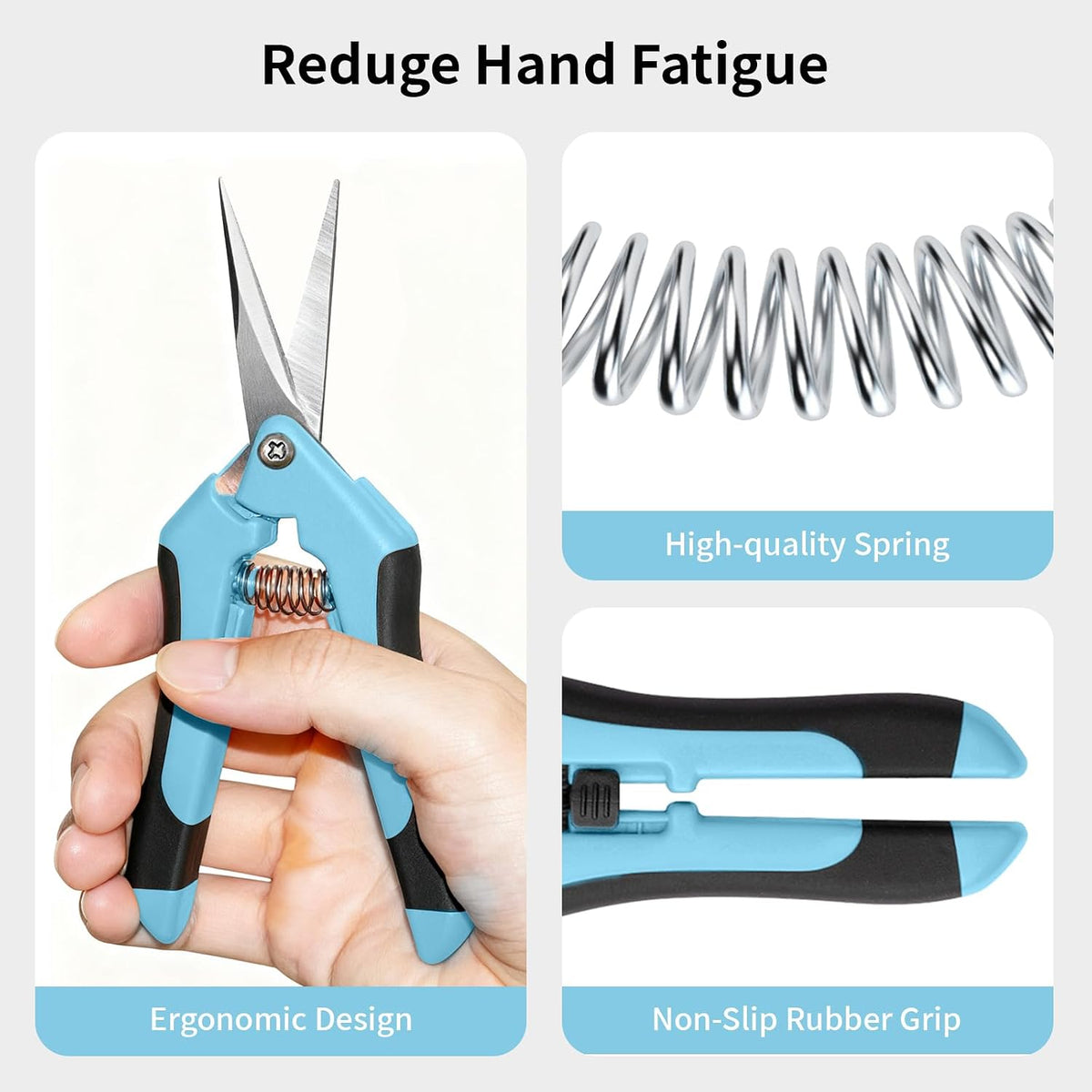 Garden Pruning Shears 3 Pack Gardening Shears Garden Scissors Stainless Steel Plant Flower Scissors Clippers Pruning Shears tijeras de jardinería