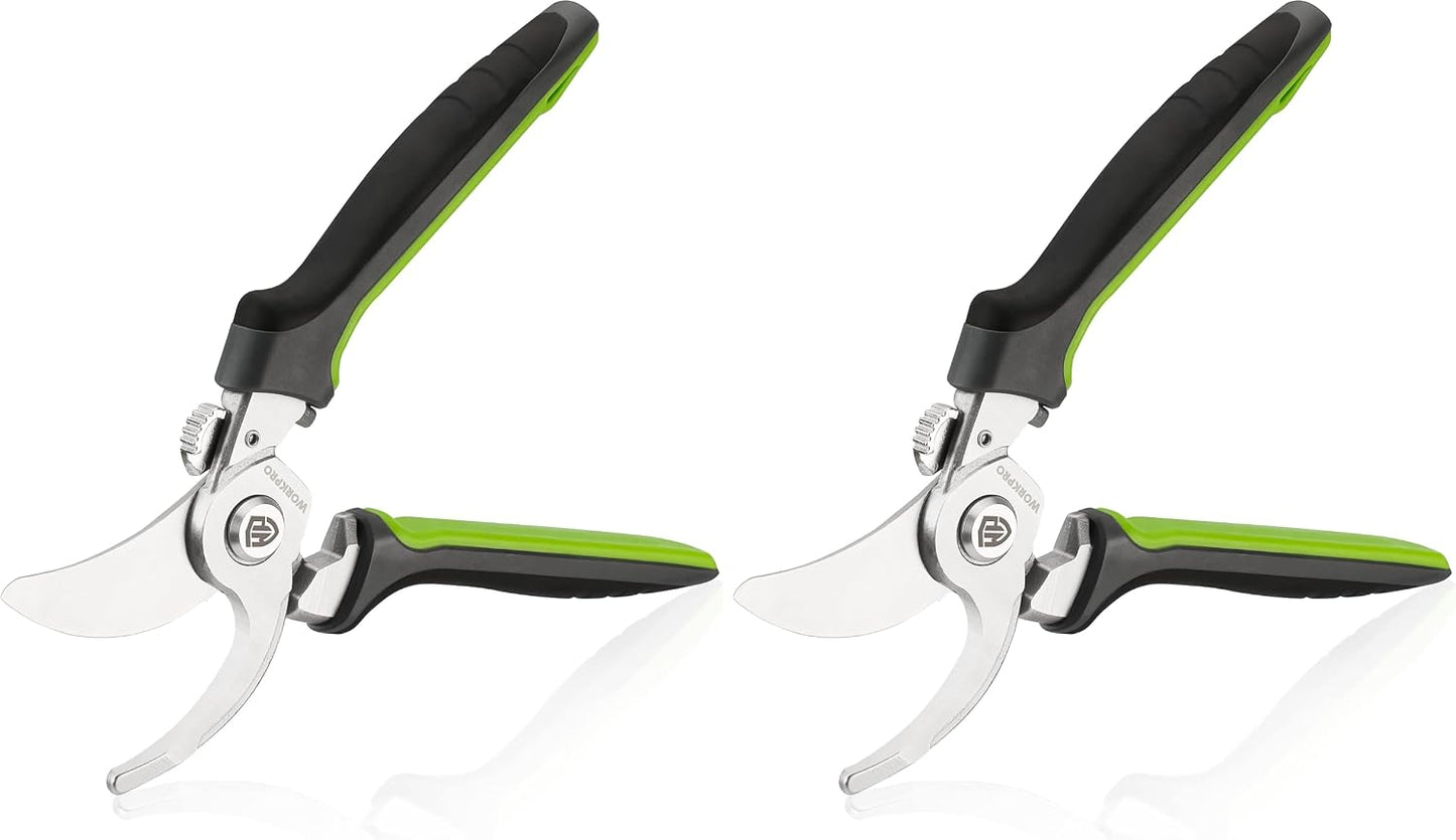 Garden Bypass Pruning Shears, 8.5" Pruning Scissors