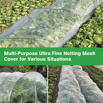 Garden Netting 10x33ft - Ultra Fine Mesh Insect Bug Screen Barrier