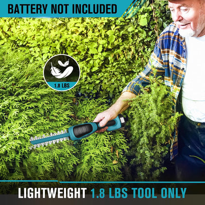 Cordless Hedge Trimmer Compatible with Makita 18V Battery