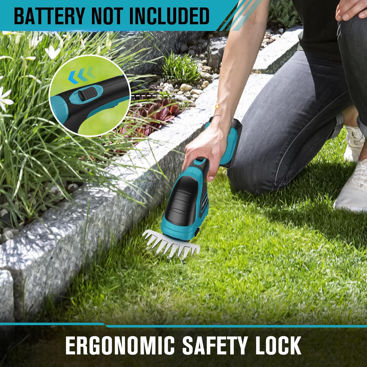 Cordless Hedge Trimmer Compatible with Makita 18V Battery