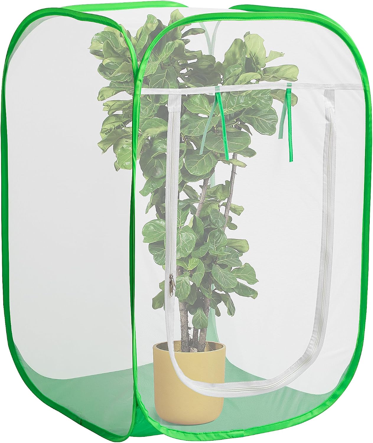 16" x 16" x 24" Pop Up Garden Mesh Plant Cover, Plant Protectors Mesh Plant Enclosure, Garden Net Cage Pest Protection Guard Tent with Storage Bag for Protect Plant Vegetable Fruit from Birds Insects