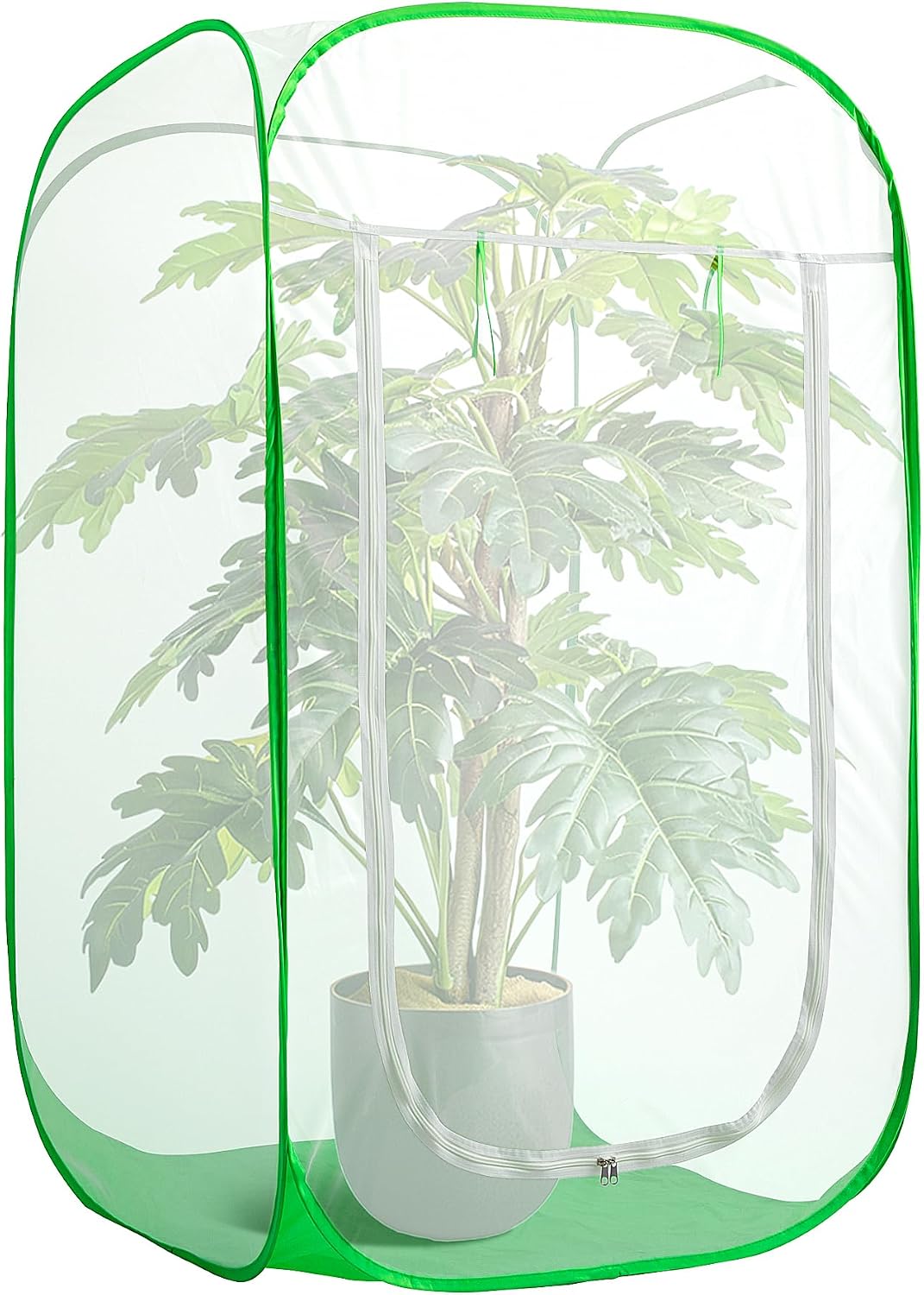 16" x 16" x 24" Pop Up Garden Mesh Plant Cover, Plant Protectors Mesh Plant Enclosure, Garden Net Cage Pest Protection Guard Tent with Storage Bag for Protect Plant Vegetable Fruit from Birds Insects