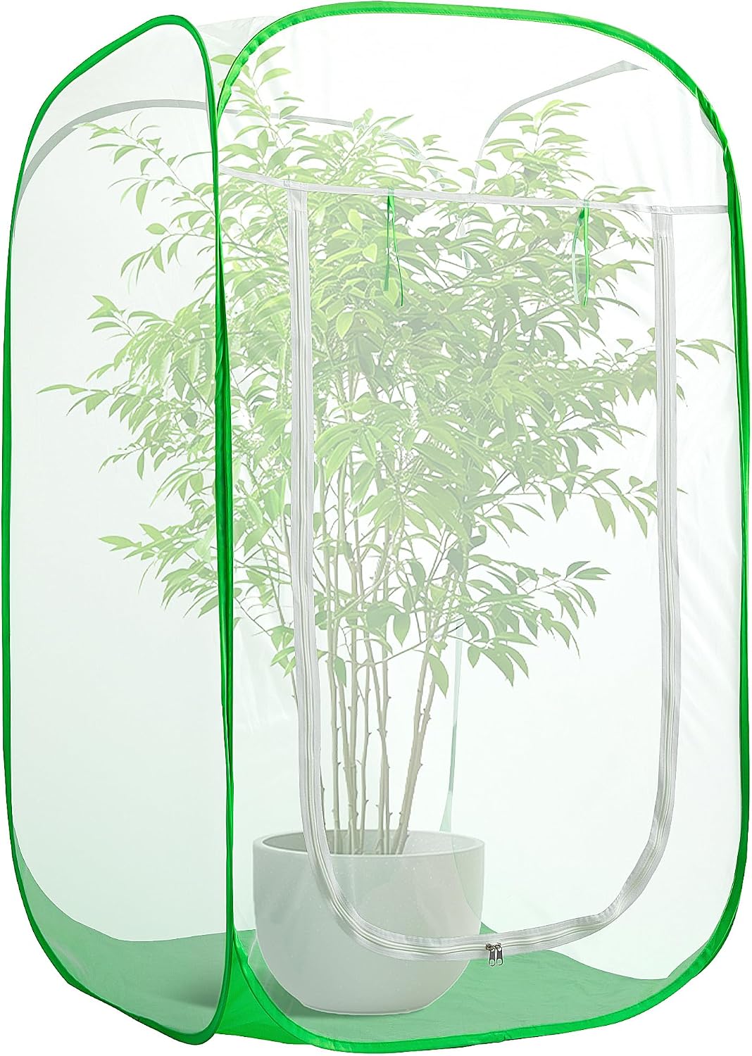 16" x 16" x 24" Pop Up Garden Mesh Plant Cover, Plant Protectors Mesh Plant Enclosure, Garden Net Cage Pest Protection Guard Tent with Storage Bag for Protect Plant Vegetable Fruit from Birds Insects