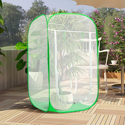 16" x 16" x 24" Pop Up Garden Mesh Plant Cover, Plant Protectors Mesh Plant Enclosure, Garden Net Cage Pest Protection Guard Tent with Storage Bag for Protect Plant Vegetable Fruit from Birds Insects