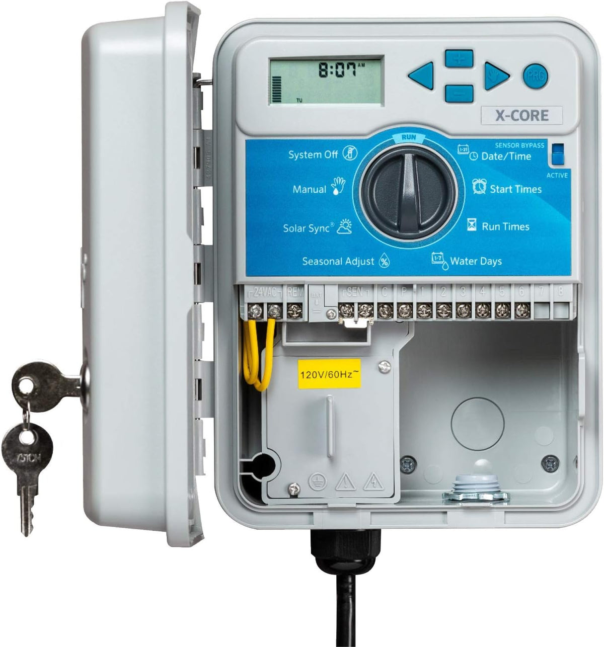 Hunter X-Core 6 Zone Sprinkler Timer, Indoor/Outdoor Sprinkler Controller