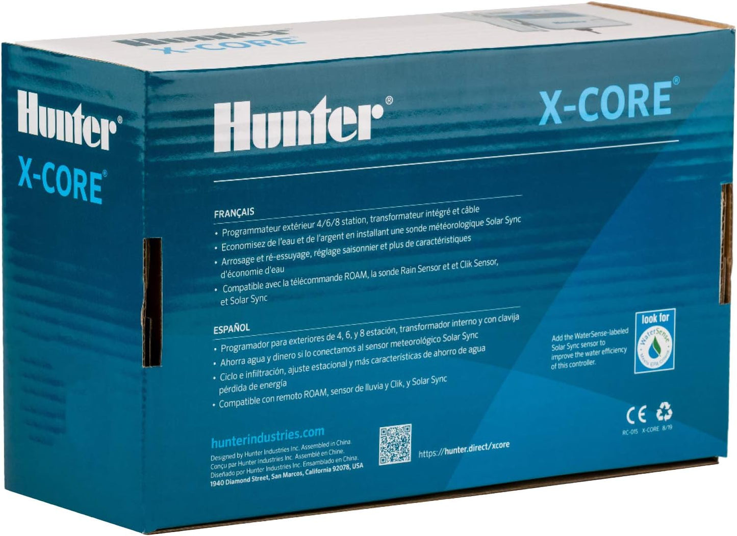 Hunter X-Core 6 Zone Sprinkler Timer, Indoor/Outdoor Sprinkler Controller