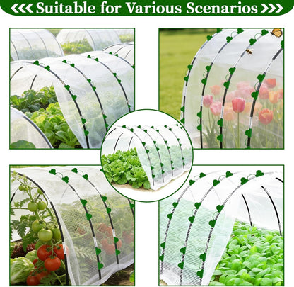6 Sets of Garden Netting Kit for Raised Beds 10 x 33 FT Strong Mesh Netting