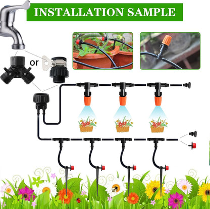 Drip Irrigation Kit, 1/4" Blank Distribution Tubing