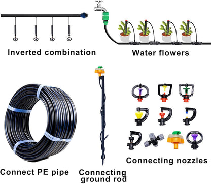 Drip Irrigation Kit, 1/4" Blank Distribution Tubing