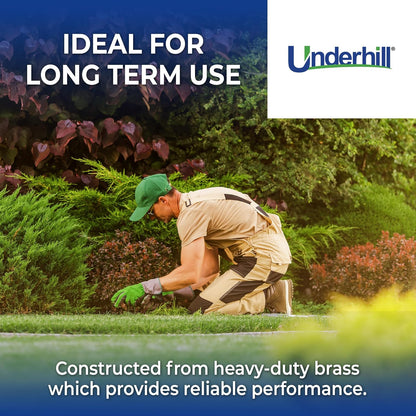 Rotating Brass Impact Sprinkler Head 360 Degree for Large Area, Lawn, Garden, Commercial Irrigation, 1-Inch Full Circle, 71-Foot, SI100F