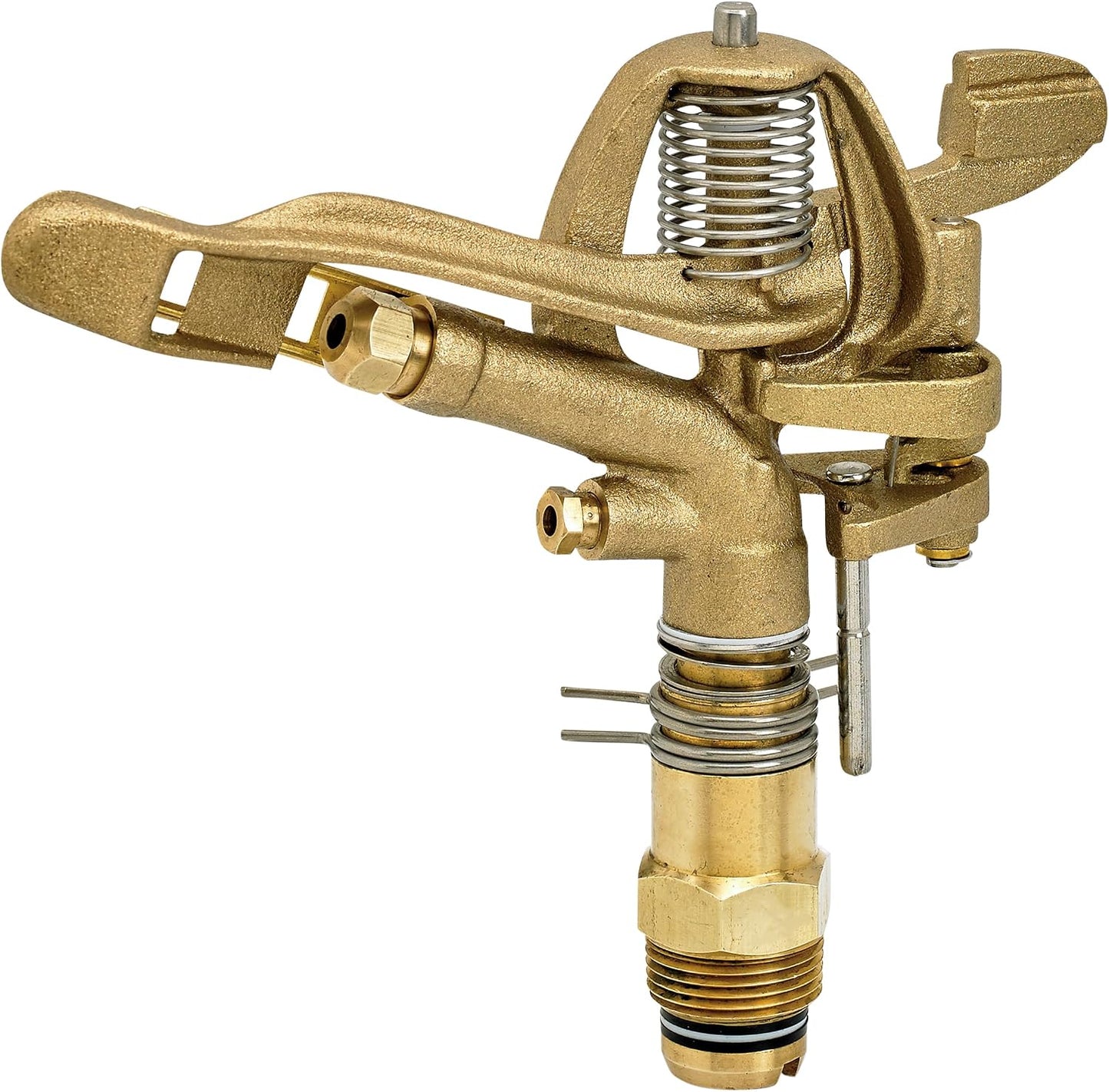 Rotating Brass Impact Sprinkler Head 360 Degree for Large Area, Lawn, Garden, Commercial Irrigation, 1-Inch Full Circle, 71-Foot, SI100F