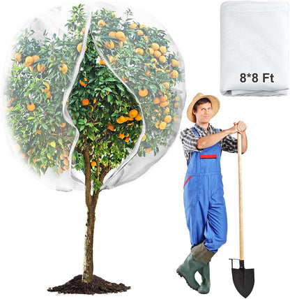 3Pcs Plant Covers from Insects, Bird Netting Barrier for Blueberry Bushes with Drawstring Zipper Mesh Garden Netting Fruit Tree Bags Plants Net Cage for Protect Tomato Vegetable Citrus, 3.3×5Ft