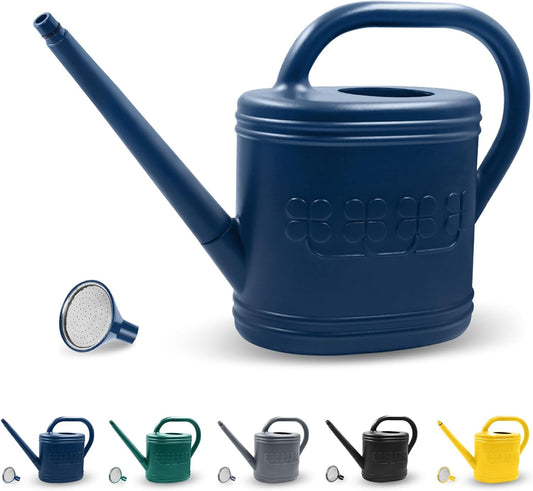 2 Gallon Garden Watering Can, Plastic Outdoor Watering Can for Plants