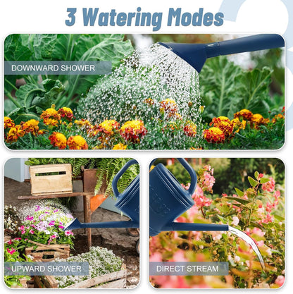 2 Gallon Garden Watering Can, Plastic Outdoor Watering Can for Plants