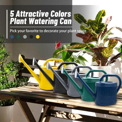 2 Gallon Garden Watering Can, Plastic Outdoor Watering Can for Plants