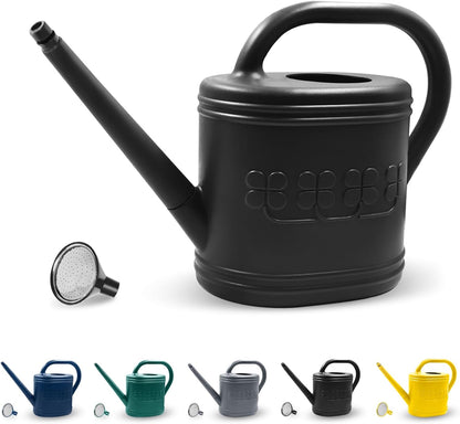 2 Gallon Garden Watering Can, Plastic Outdoor Watering Can for Plants