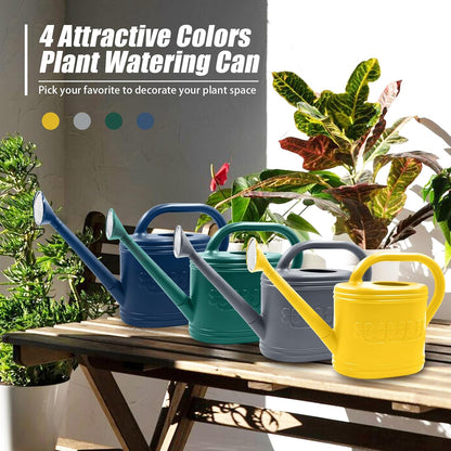 2 Gallon Garden Watering Can, Plastic Outdoor Watering Can for Plants