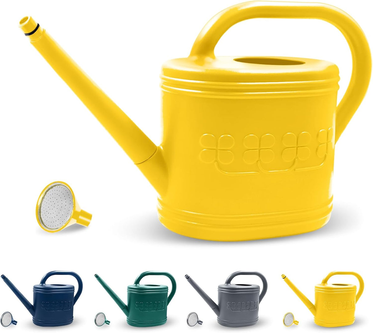 2 Gallon Garden Watering Can, Plastic Outdoor Watering Can for Plants