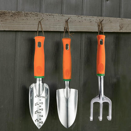 Garden Tool Set, 12 Piece Aluminum Hand Tool Kit, Garden Canvas Apron with Storage Pocket, Outdoor Tool, Heavy Duty Gardening Work Set with Ergonomic Handle, Gardening Tools for women men