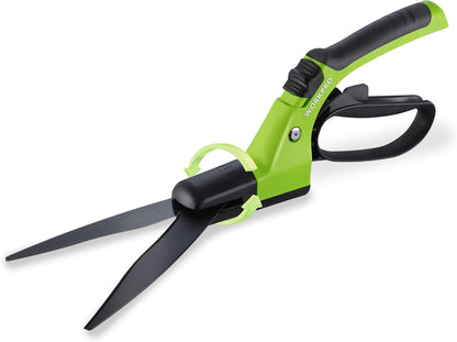 Grass Shears Handheld, Grass Clippers with 360 Degree Swivel Blades