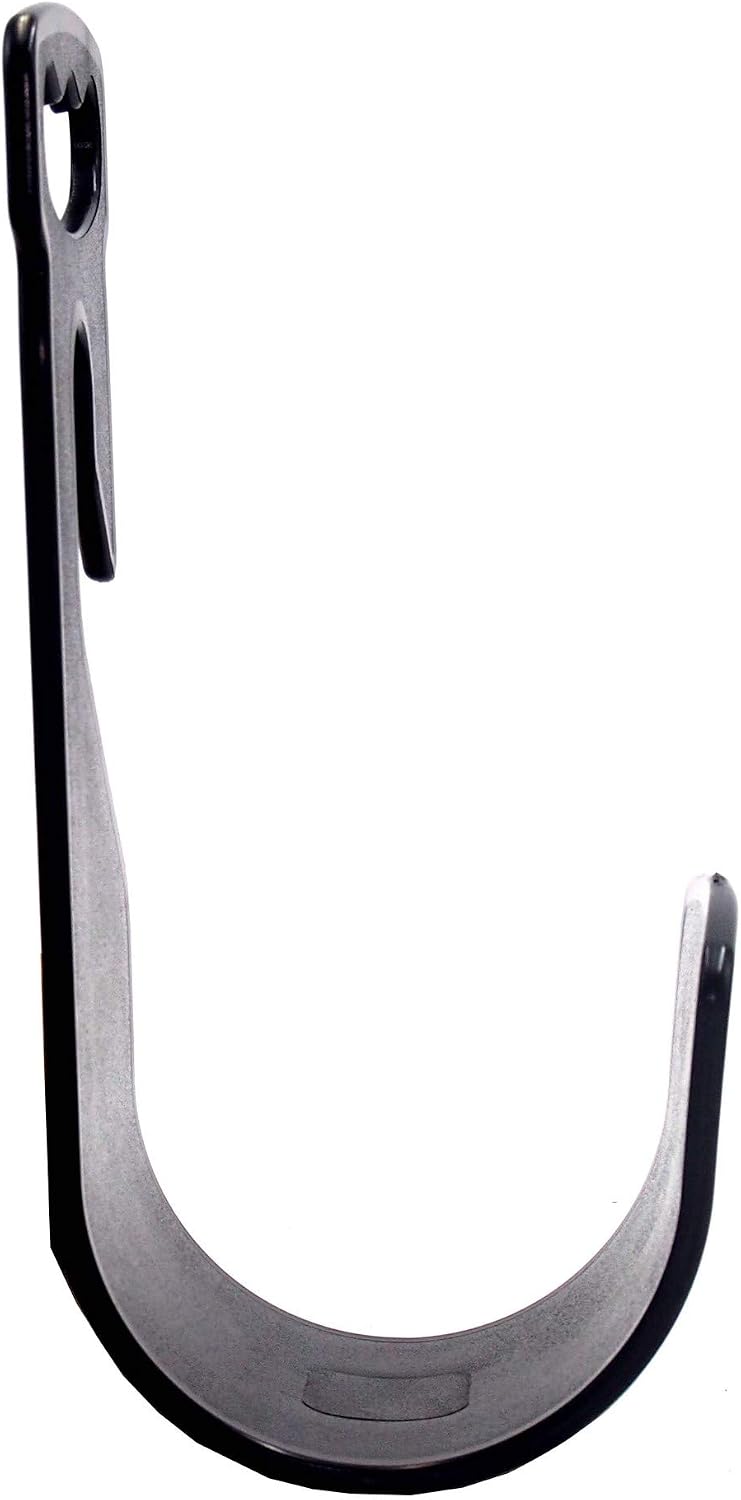 2 Pack Garden Hose Hanger Wall Mount Hose Holder Hook Fit to 25 50 75 100foot Hose (ABS Plastic, Black)