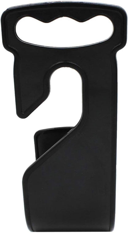 2 Pack Garden Hose Hanger Wall Mount Hose Holder Hook Fit to 25 50 75 100foot Hose (ABS Plastic, Black)
