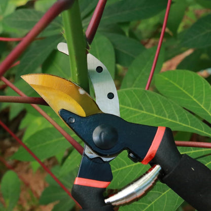 Garden Shears, Sharp Pruners for Gardening with Locking Mechanism, Ideal for Trimming, Harvesting