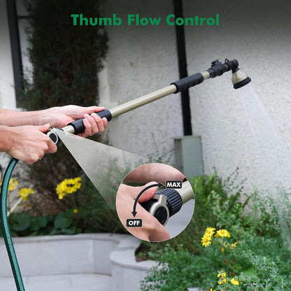 Extra Long All Metal Telescoping Watering Wand, 40-70” Garden Wand