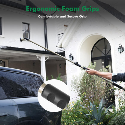 Extra Long All Metal Telescoping Watering Wand, 40-70” Garden Wand