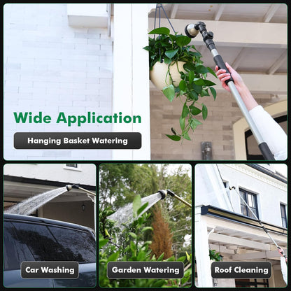 Extra Long All Metal Telescoping Watering Wand, 40-70” Garden Wand
