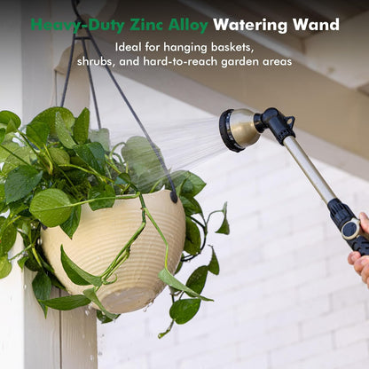 Extra Long All Metal Telescoping Watering Wand, 40-70” Garden Wand