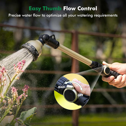 Extra Long All Metal Telescoping Watering Wand, 40-70” Garden Wand