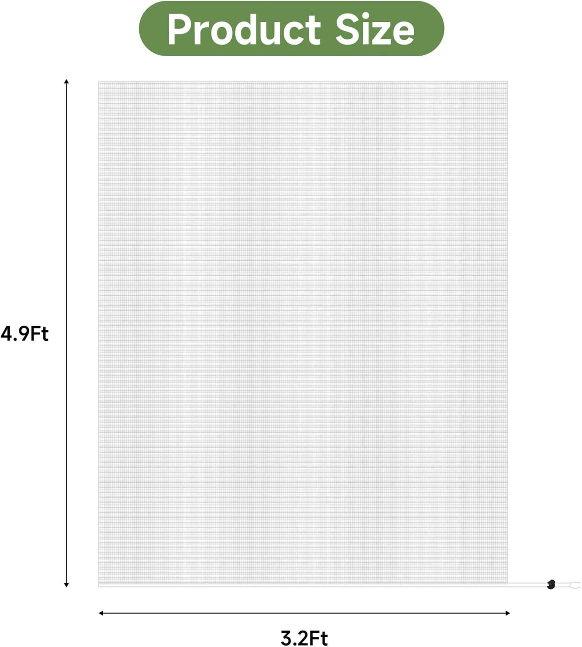 Bird Netting for Blueberry Bushes Protection, 4.9Ft x 3.2Ft, 3Pcs