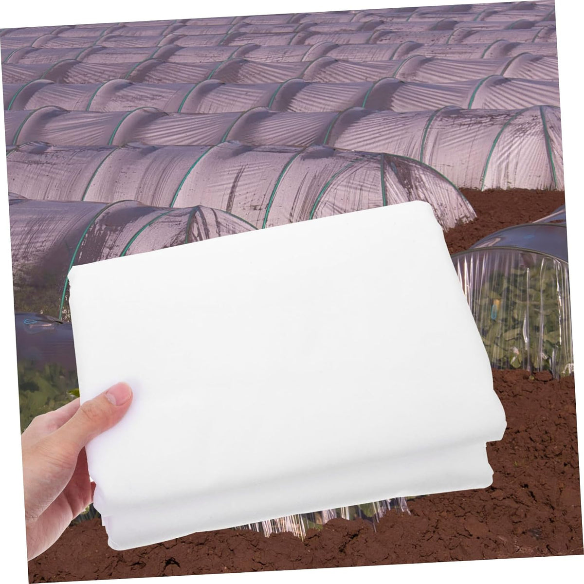 Nonwoven Shrub Freeze Protection Cover for Winter Plants Reusable Frost Blanket Drawstring Outdoor Vegetable Row Cover for Cold Weather Gardening