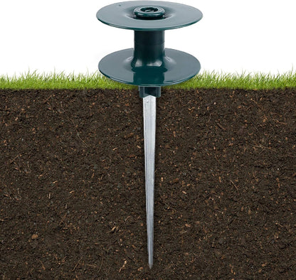 6Pcs Hose Guide Spikes,Hose Stake Holder with Spin Wheel for Keeps Garden Hose Out of Flower Beds Garden Lawn Plant Flower Vegetable 3.66in, Green, 210429XA01-6TZ-10439-1254251981