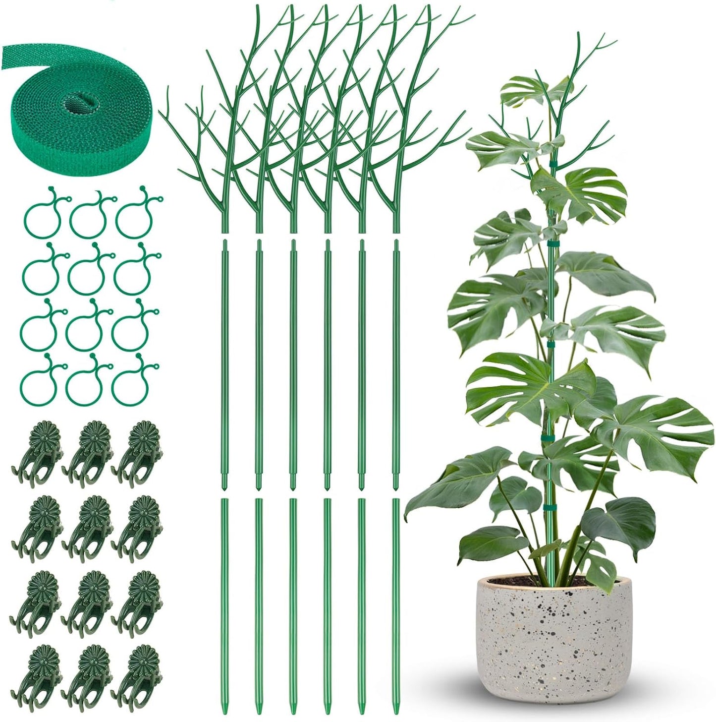 39.5" Comprehensive Plant Support Stake Set of 6 - Durable