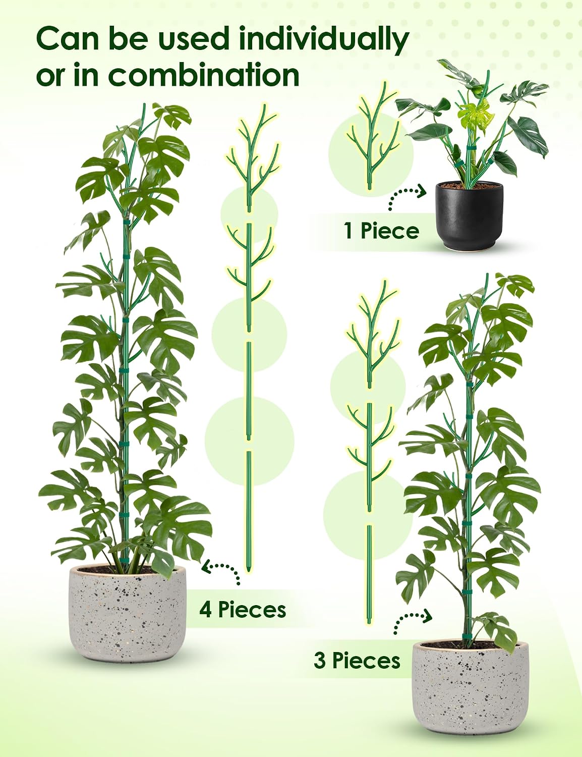39.5" Comprehensive Plant Support Stake Set of 6 - Durable
