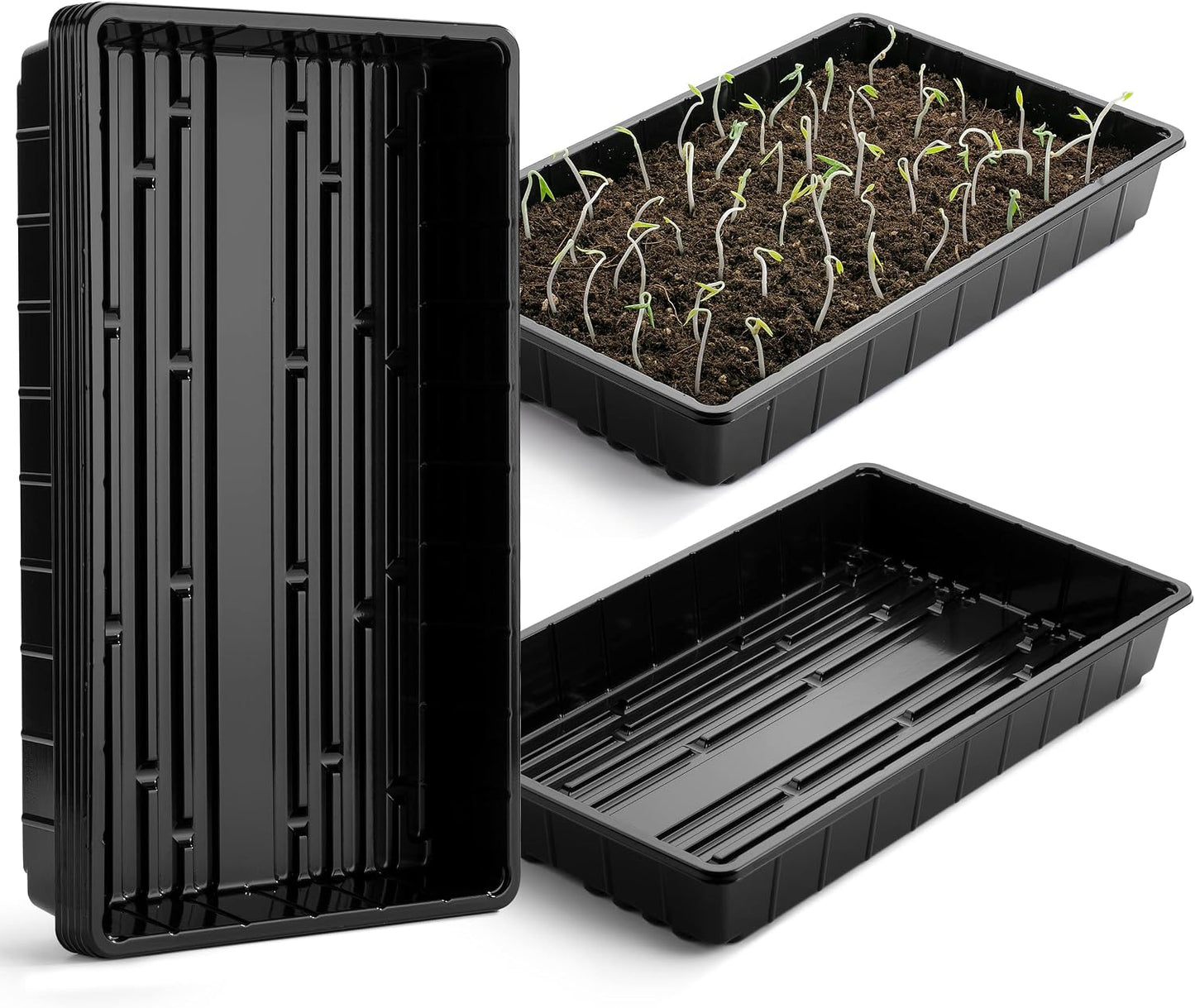 Seed Starter Trays, 5 Pack, 17"x10"x2.4"