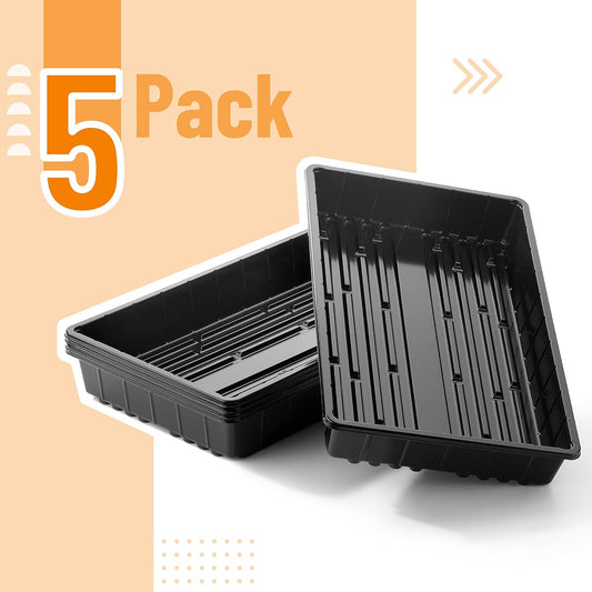 Seed Starter Trays, 5 Pack, 17"x10"x2.4"