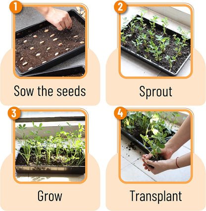 Seed Starter Trays, 5 Pack, 17"x10"x2.4"