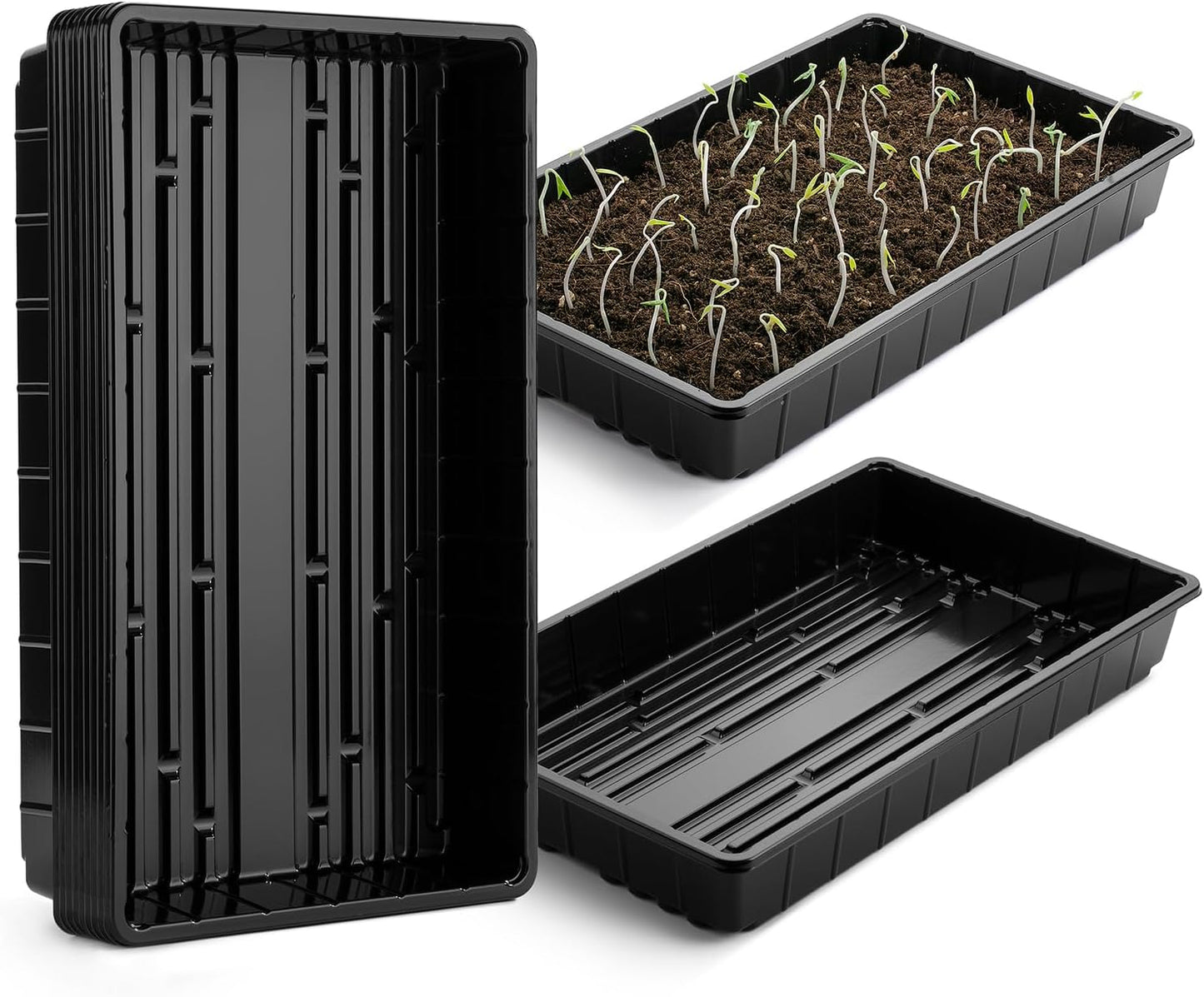 Seed Starter Trays, 5 Pack, 17"x10"x2.4"