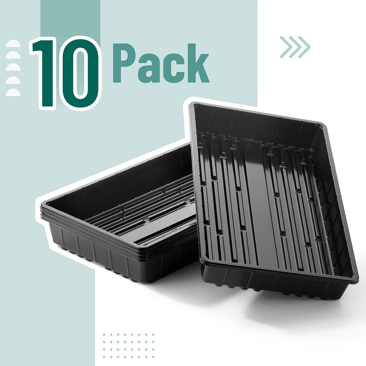 Seed Starter Trays, 5 Pack, 17"x10"x2.4"