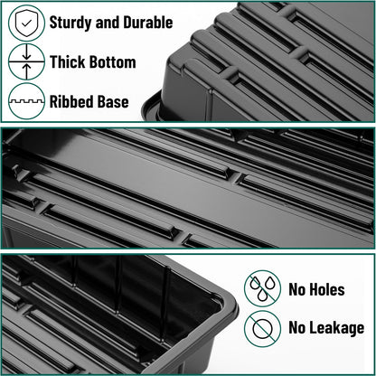 Seed Starter Trays, 5 Pack, 17"x10"x2.4"