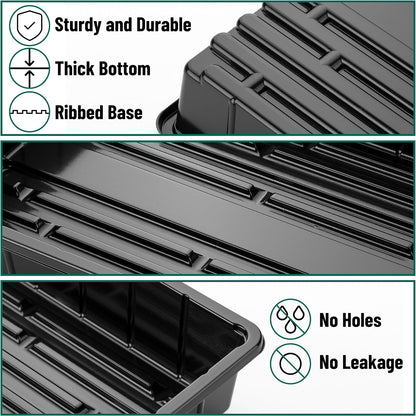 Seed Starter Trays, 5 Pack, 17"x10"x2.4"