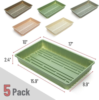 Seed Starter Trays, 5 Pack, 17"x10"x2.4"