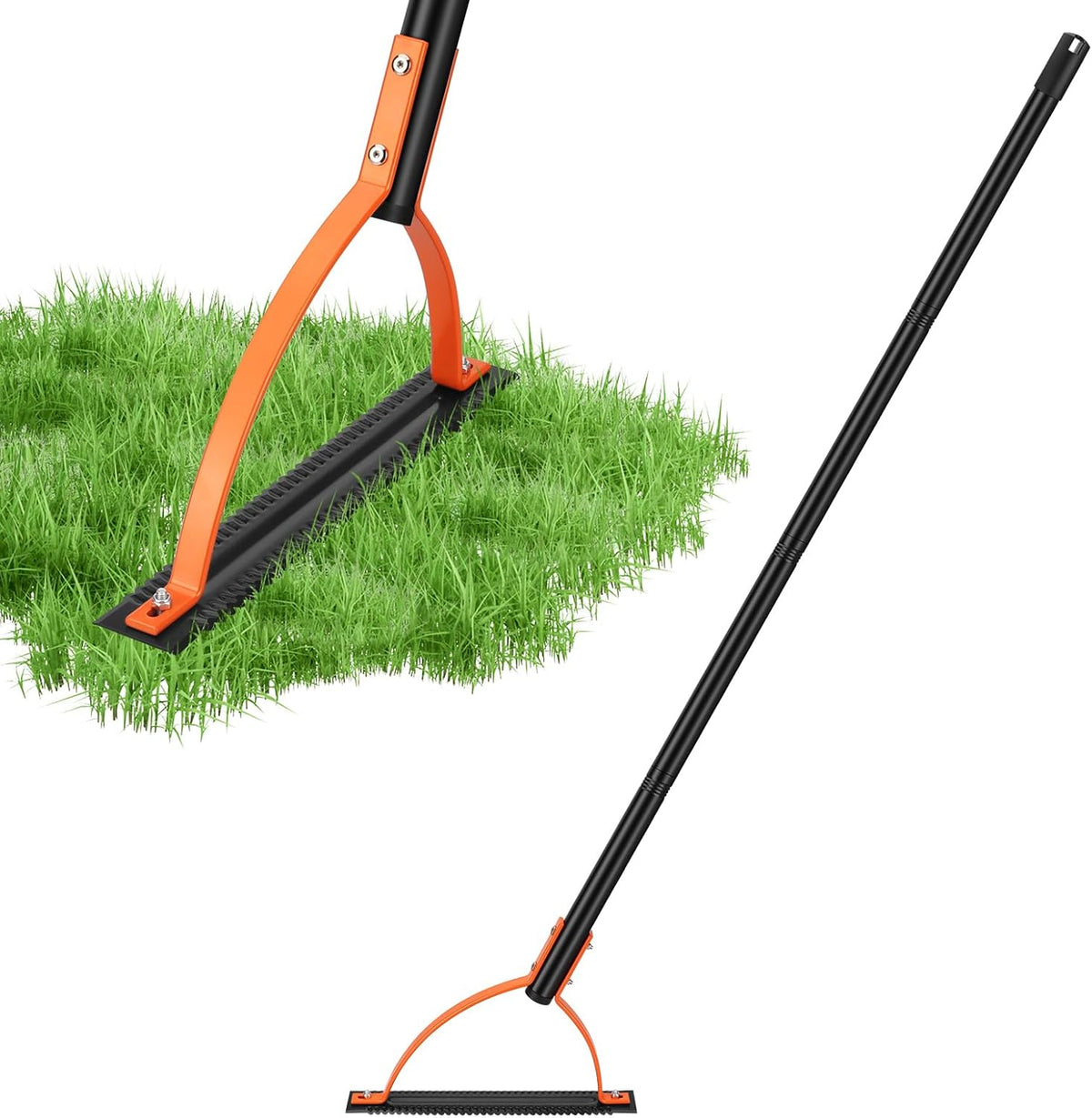 60 INCH Weed Grass Cutter, Double-Edged Serrated Sharp Steel Blade